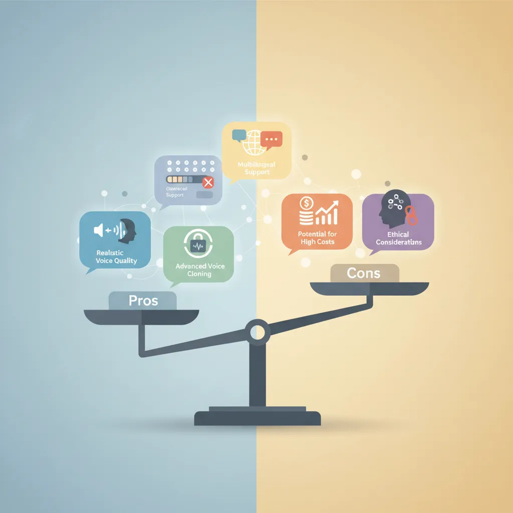 What Are the Primary Pros and Cons of Using ElevenLabs?